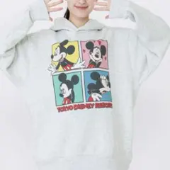 パーカービッグシルエットユニセックス ミッキー