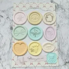 《シーリングスタンプ　アソートセット　NO.11》 パステルカラー