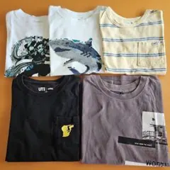 130cm　男の子　半そでTシャツ　5枚セットのサムネイル