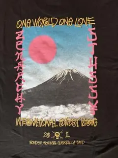 Old Stussy Tシャツ 黒 富士山 プリント ステューシー 半袖 M