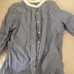 Lサイズ 長袖シャツ　無印　ストライプ