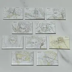 鬼滅の刃　無限列車編　原画コレクションスクエアランダム缶バッジB 全10種コンプ