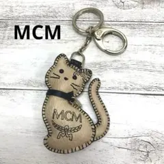 ☆美品☆MCM バッグチャーム キャットモチーフ ヴィセトス ベージュのサムネイル