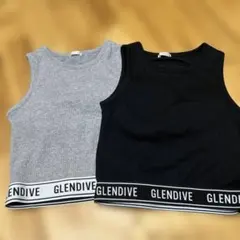 GLENDIVE リブ編みタンクトップ 2色セット