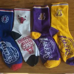 NBAチームロゴソックスセット4足セット　⑥