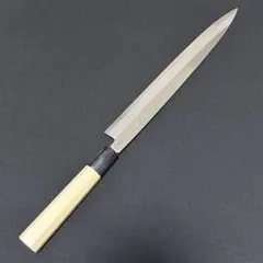 切付柳刃包丁 300mm 墨流しダマスカス 人工象牙八角柄 - メルカリ
