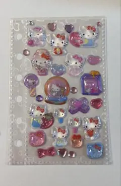 シール　おすそ分け　キティちゃん