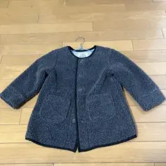 グレー フリース風ジャケット