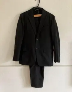 感動ジャケット&パンツ UNIQLO ブラックスーツ Lサイズ