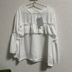 新品 キャサリンコテージ キレイめデザイン胸元フリル トップス120