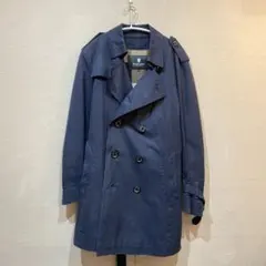 BLACK LABEL CRESTBRIDGE トレンチコート　ネイビー　羊毛