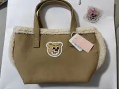 【完売品】オールドテディ　ワッペンボアトートバッグ　➕おまけつき（非売品）