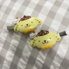 ポムポムプリン　前髪クリップDX
