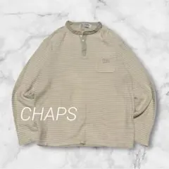 CHAPSラルフローレン ロンT 90s ヘンリーネック ベージュ L シティ