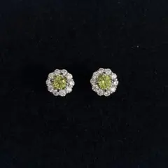 高貴な緑】計0.26ct エメラルド ダイヤ K18 YG ピアス - メルカリ