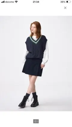 ジーユー　コーデュロイスコート