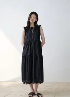 H&M フラッタースリーブコットンワンピース xs zara