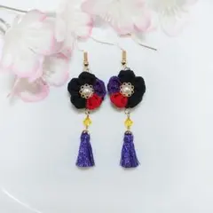 つまみ細工のピアス&イヤリング