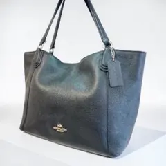 COACH コーチ イーディー トートバッグ ブラック レザー 通勤のサムネイル