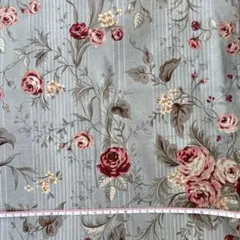 Dear Grace 花柄 綿プリント生地 DG214005 ブルー　1.7m