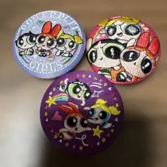 パワパフ　刺繍バッジ　集合3点セット