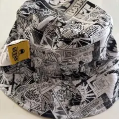 GUESS ゲス×バットマン　コラボ　コミック総柄　リバーシブル　バケハ