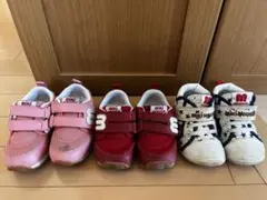 ミキハウス　スニーカー　3点セットで　14.5cmと15cm