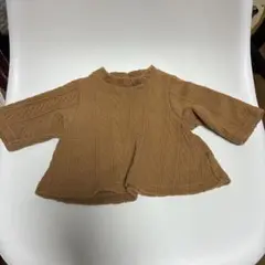 petit main ケーブル編みニット 70サイズ ブラウン