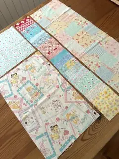 松山敦子　カットクロス　セット パッチワーク　パステルカラー　①