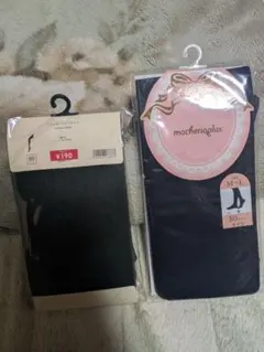 macheriaglus ブラックタイツ M-L 80デニール　2つセット