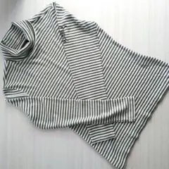 最終セール◆美品Callawayキャロウェイ　 ボーダーグレー　レディース L