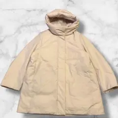 UNIQLO ハイブリッドダウンショートコート L ナチュラル