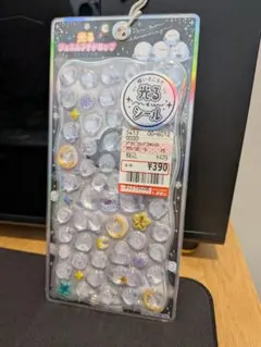 【おまとめ可】【正規品】シマエナガ　光る ジュエルプチドロップ　シール