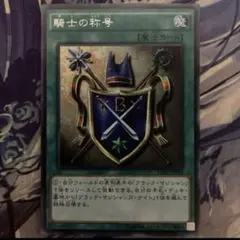 遊戯王　騎士の称号 シークレット　GB8-002 遊戯王 騎士の称号GB8-002 - メルカリ