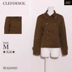 CLEFDESOL アウター スプリングコート 長袖 ポケット付き ダブルボタンのサムネイル