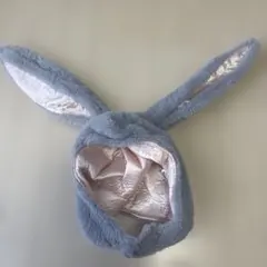 ウサギ耳付きコスプレ衣装　グレー