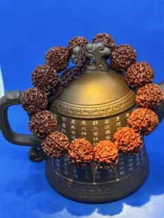 黄金の羅針盤】極上12mm 金箔膠花＆銀耀双尖 高級デザインブレス 