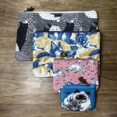 marble sud フラット　ネコ　ポーチ4点セットのサムネイル