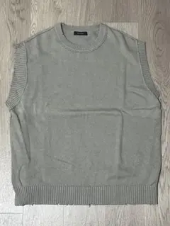 RAGEBLUE グレー ニット ベスト