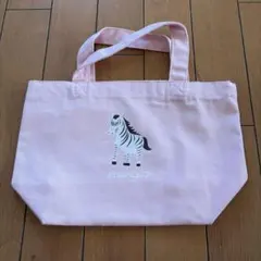 ゼブライラスト ピンクトートバッグ 肝油