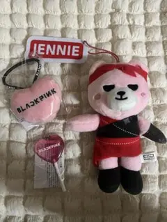 KRUNK BLACKPINK JENNIE ぬいぐるみマスコット等 3点セット