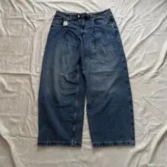 ZARA バギー　ジーンズ　大きめ　ワイドレッグ　デニム　パンツ 44 XL