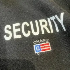 希少　ラルフローレン　CHAPS SECURITYプリント　ハーフジップ　y2k
