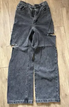 GRL サイドカッティングデニムパンツ