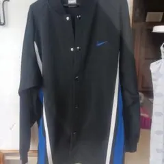 Nike ボタン式ジャケット L 黒/青