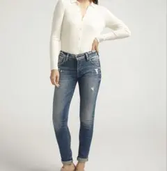 【美品】Silver Jeans Co. デニムパンツ　ミットライズスキニー