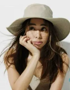 【美品】NEW ERA ✖ 野沢和香 ベージュ コラボハット アウトドアハット