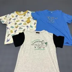 キッズ　恐竜　Tシャツ 3枚セット 130サイズ　男の子