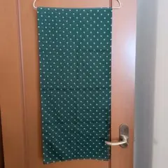緑色 水玉模様 ストール