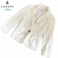 LANVIN en Bleu ヴィスコースシャンプレージャケットテーラードのサムネイル